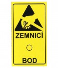  - Erdungspunkt - Handsymbol (36x21 mm) - 1 Blatt=18 Stück